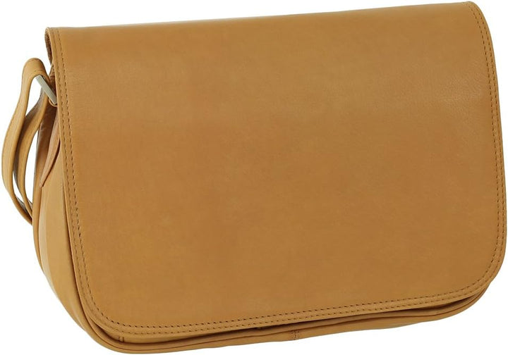 Ledershop24 Leder Damen Umhängetasche Schultertasche Festivaltasche Handtasche Tasche 28 cm vers. Fa