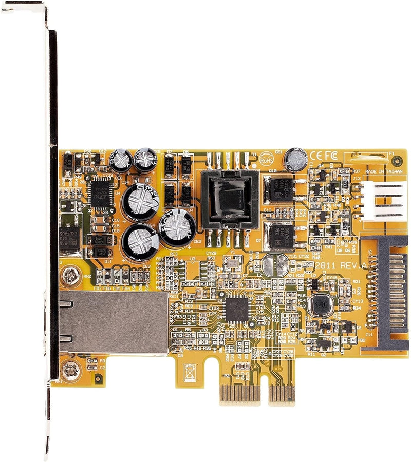 StarTech.com 1 Port 2.5 Gbit/s PoE Netzwerkkarte, PCI Express Ethernet Karte RJ45, 30W 802.3at PCIe