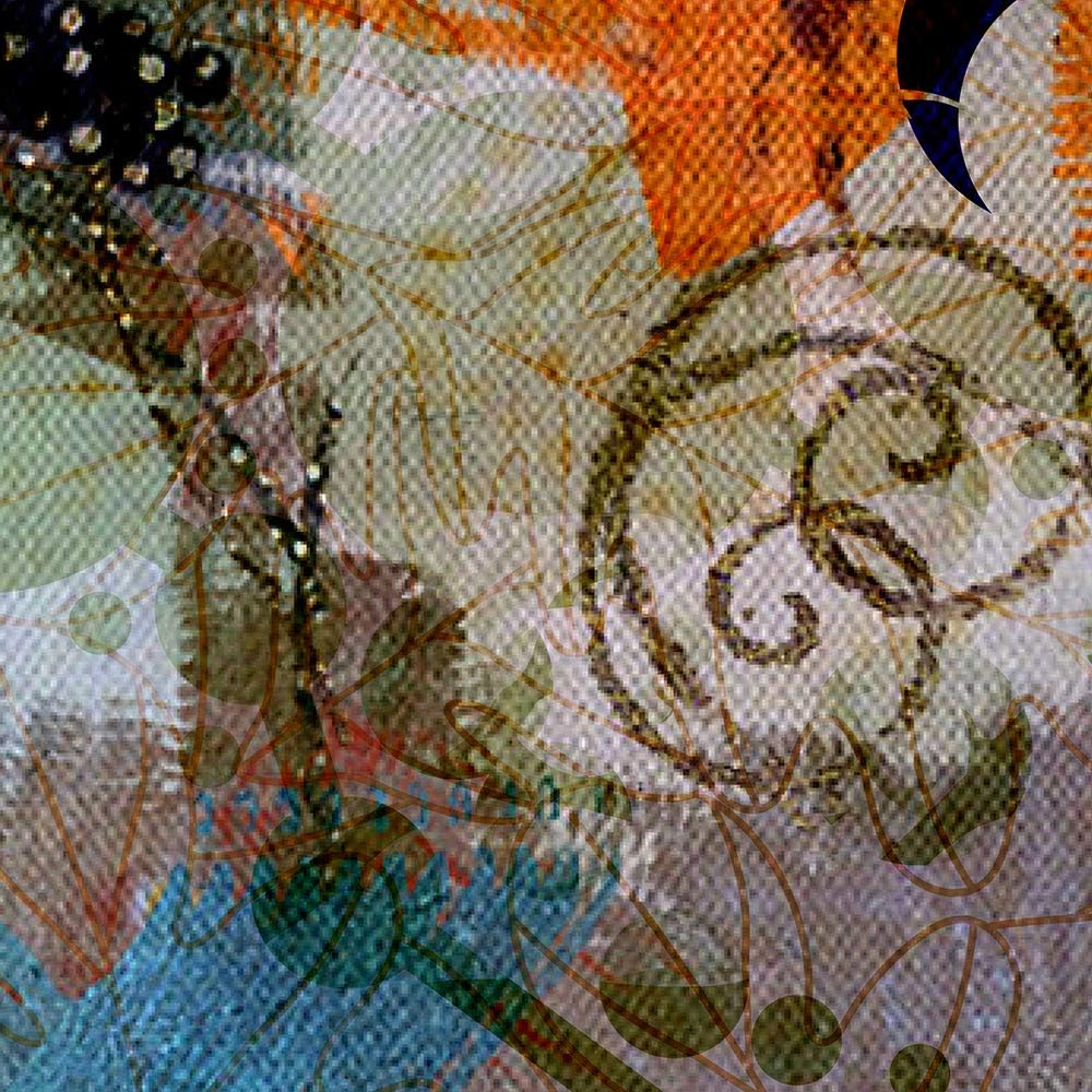 Wanddeko Stilvoll motiv Kunst modern Bilder Muster mehrfarbig 140x45 cm Deco panel 140x45 cm A, Deco