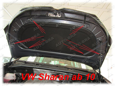 AB-00245 BRA für Sharan BJ. ab 2010 Haubenbra Steinschlagschutz Tuning Bonnet Bra