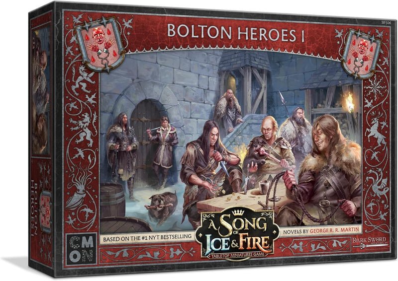 A Song of Ice and Fire Tabletop Miniatures Bolton Heroes I Box Set – Strategiespiel für Jugendliche