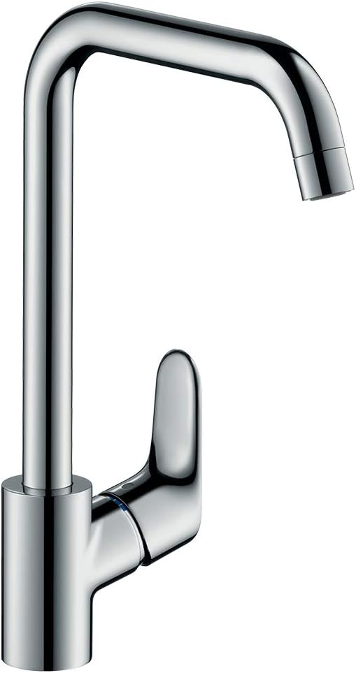 hansgrohe Focus M41 - Küchenarmatur, 1 Stahlart, Wasserhahn Küche mit Auslaufhöhe 260 mm, Mischbatte