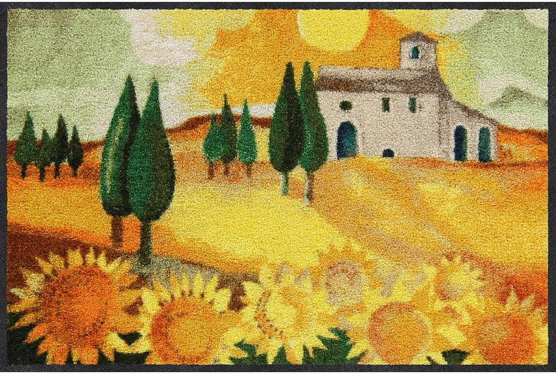 Salonloewe Rosina Wachtmeister Nuovo Girasole Fussmatte waschbar 050 x 075 cm Fussabtreter Schmutzfa