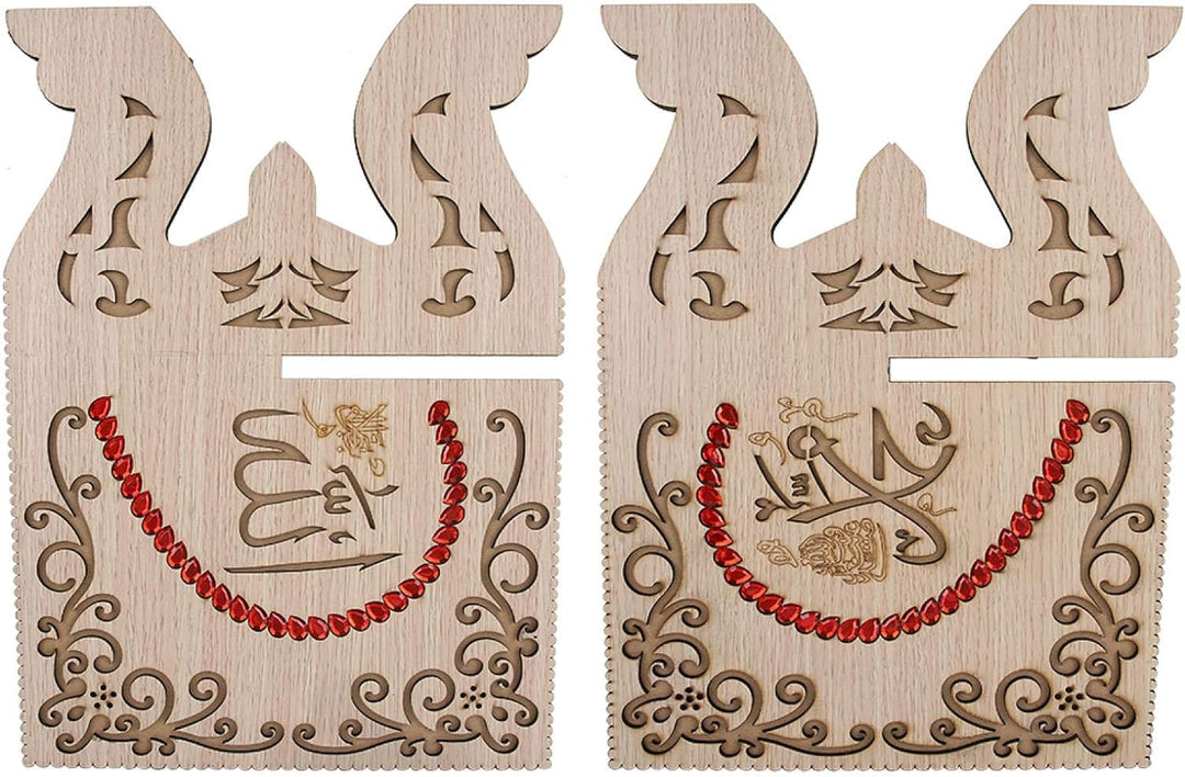 Koran Buchhalter, Koran Stand, Carving Desktop Home Dekoration für Anbetung Schrift Bücherregal Lese