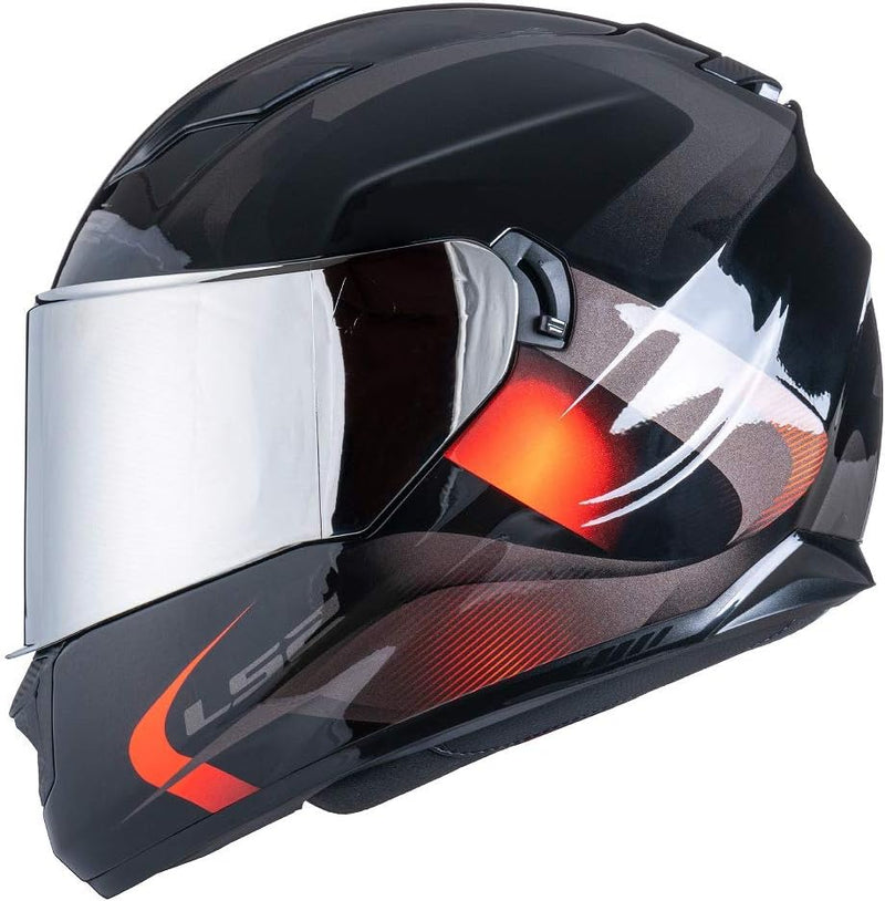 LS2 FF353 Rapid FF320 FF328 Stream EVO Helm Visier (Chrome Silver), Chrome Silver