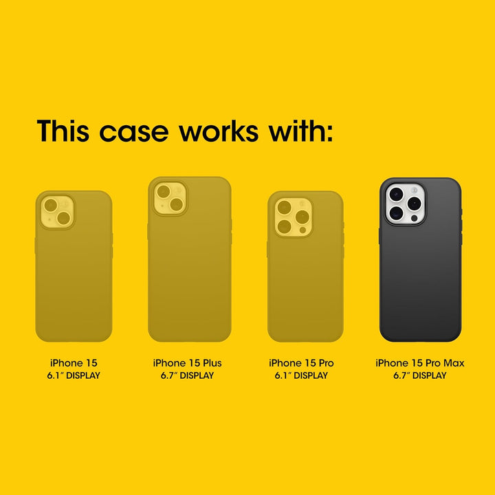 OtterBox Schutzhülle für iPhone 15 Pro Max (nur) Defender Series – Schwarz, Bildschirmlos, robust un