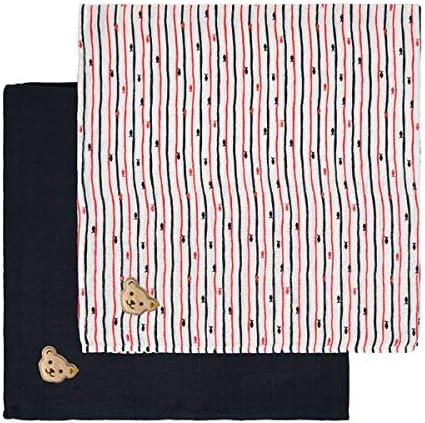 Steiff Baby-Jungen GOTS Mullwindel, Navy, One Size