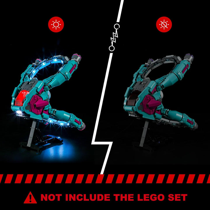 BRIKSMAX 77013 Led Licht für Lego Flucht vor dem Jagdflugzeug - Compatible with Lego Disney Baustein