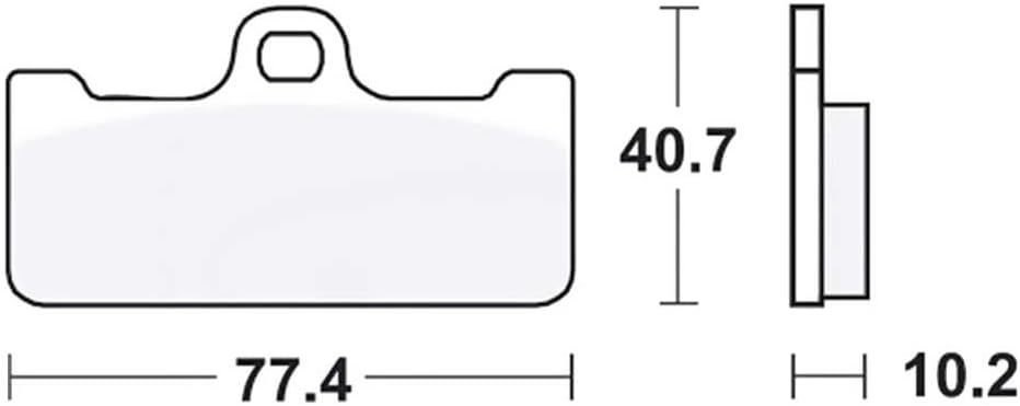 TRW Lucas MCB715CRQ Scheibenbremsbelag, Carbon ohne ABE