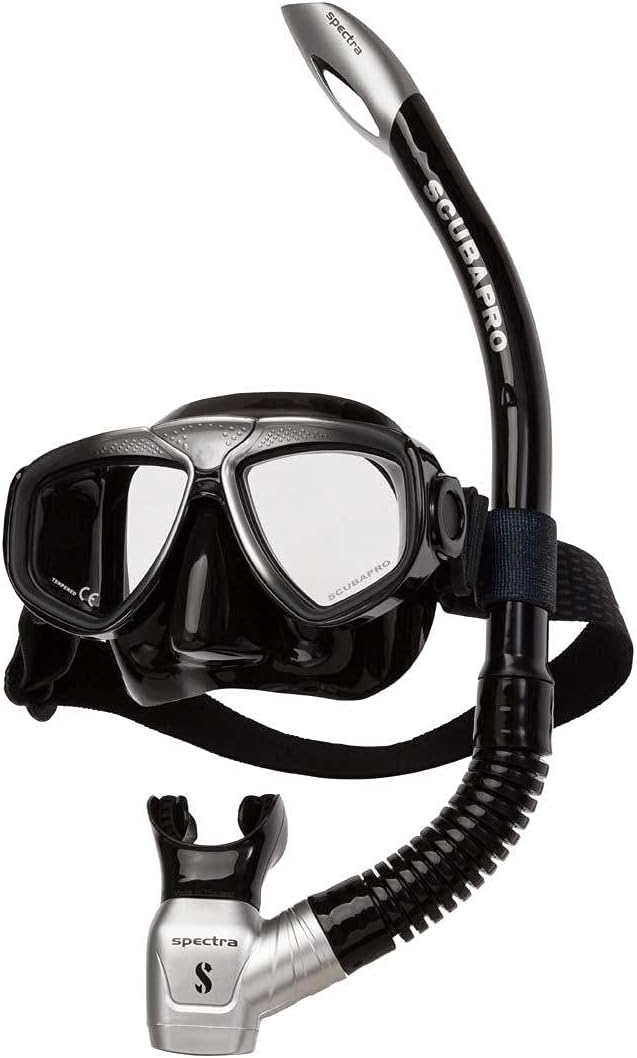 Scubapro Zoom EVO Combo Schnorchelset mit Zoom EVO Tauchmaske und Spectra Schnorchel mit Ventil schw