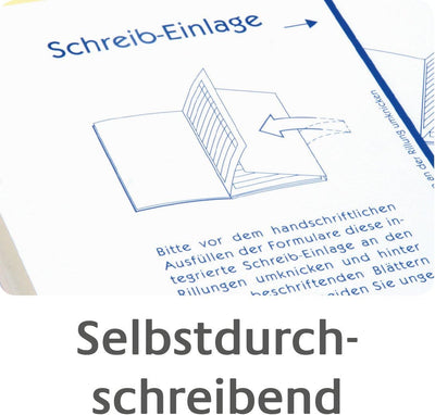 AVERY Zweckform 1731 Rechnung (A5, 3x40 Blatt, selbstdurchschreibend mit farbigen Durchschlägen, zur