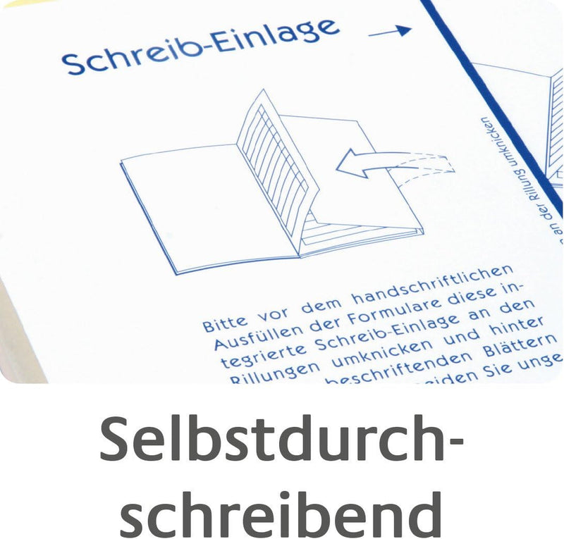 AVERY Zweckform 1731 Rechnung (A5, 3x40 Blatt, selbstdurchschreibend mit farbigen Durchschlägen, zur