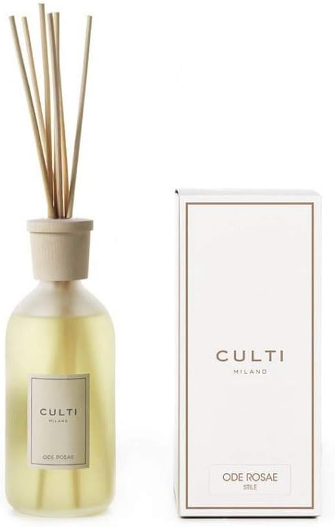 Culti Diffusor Stäbchen Stil 500 ml Milano | Duft Oderosae, Marokkanische Rose und Osmanthus – Haltb