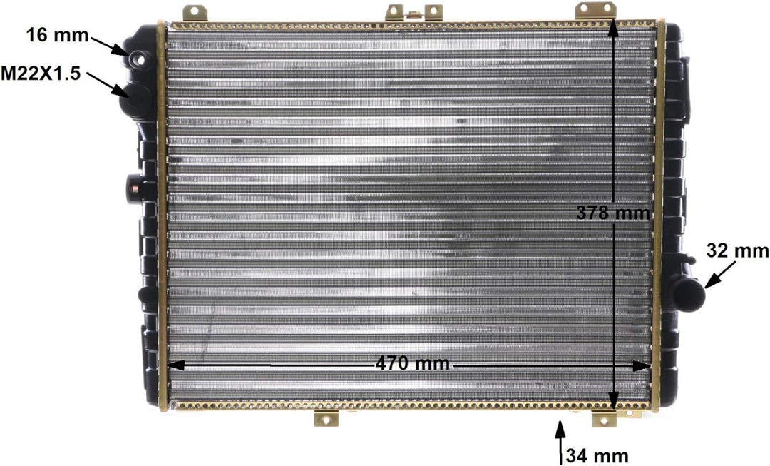 MAHLE CR 253 000S Kühlmittelkühler BEHR