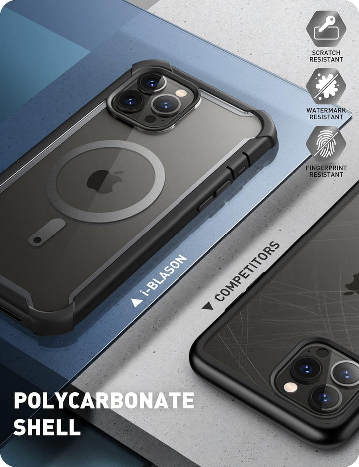 i-Blason Ares Mag Series Hülle für iPhone 14 Pro Max (6.7") 2022 Bumper Case 360 Grad Handyhülle Tra