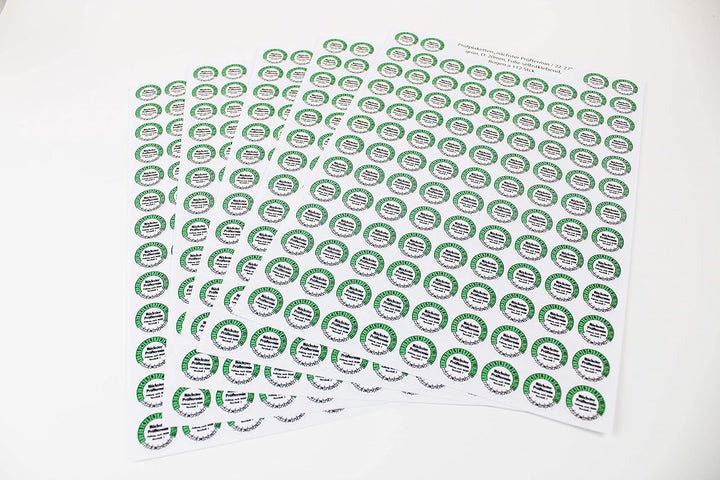 560 Prüfplaketten 20mmØ DGUV V3 "Nächster Prüftermin" 2024-2029, selbstklebend, Prüfaufkleber, E-Che