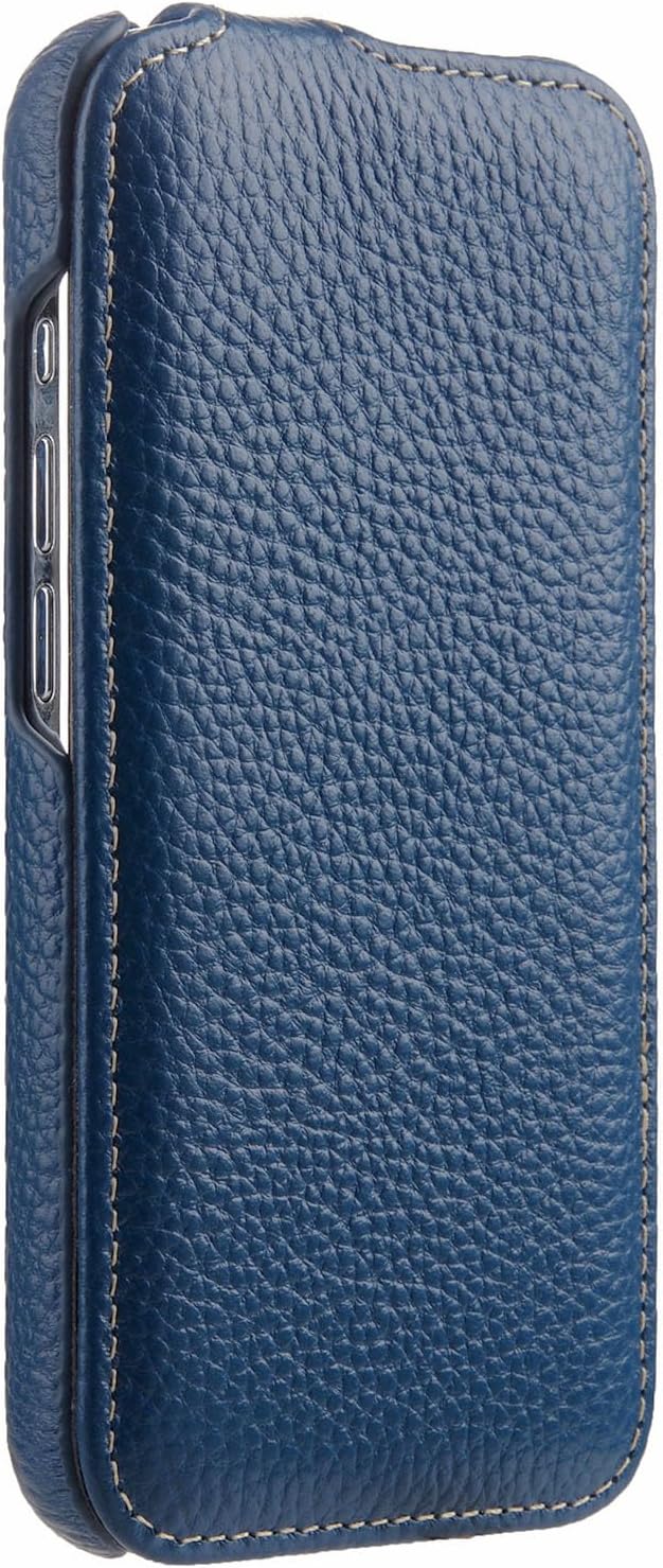 Mobiskin Hülle passend für iPhone 15 (6,1 Zoll), Handyhülle mit beschichtetem Leder, Flip Case, Schu