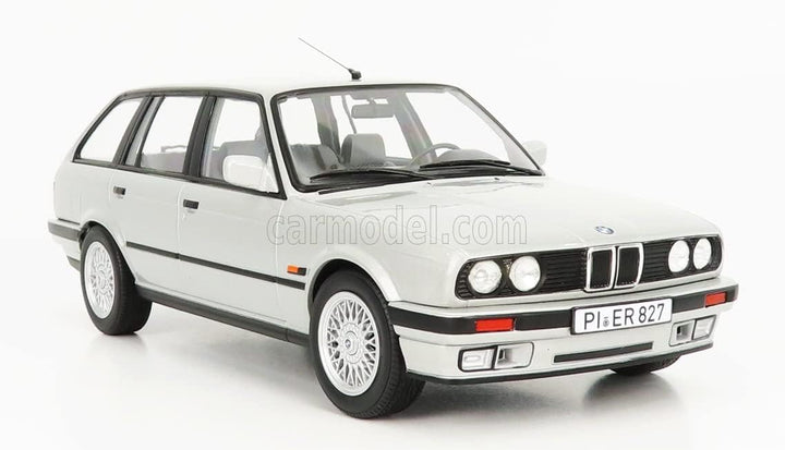 Norev NV183216 1:18 BMW 325i Touring 1991-Silber Sammelmodell, Multi