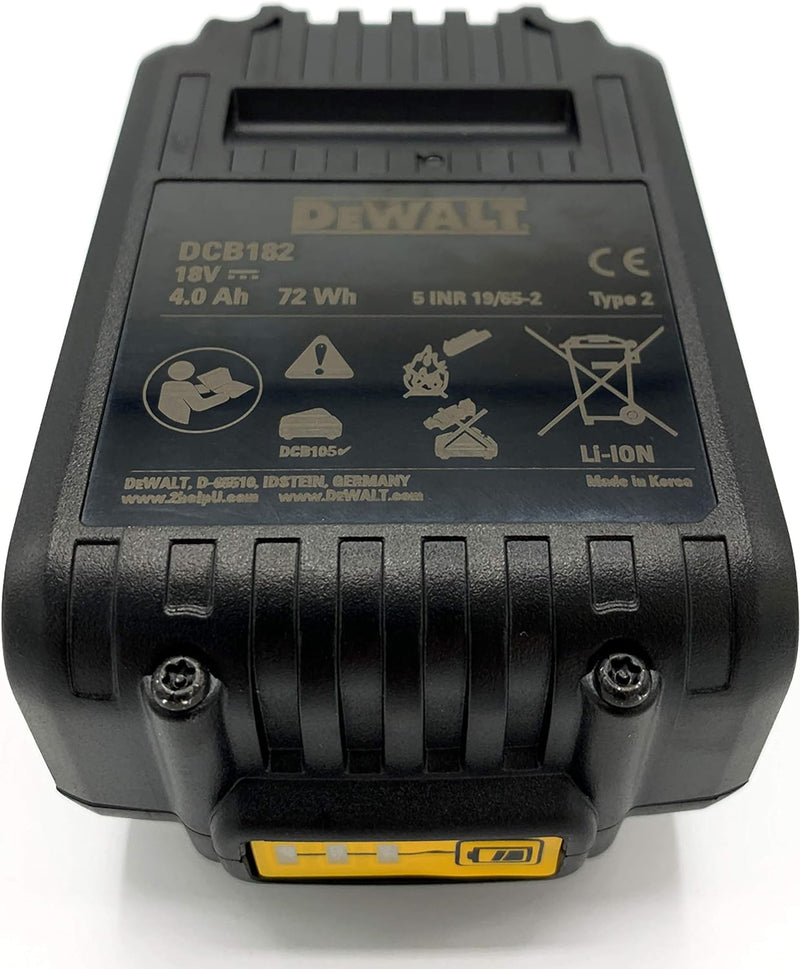 DeWalt Akku- und Netz-Radio/Baustellen-Radio (für 10,8-18 V, 3.5 mm Aux Eingang, 1.8 m Kabel) & Ersa