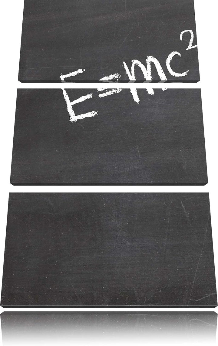 Pixxprint Albert Einstein als Leinwandbild | Grösse: 3 Teilig (120x80) | Wandbild| Kunstdruck | fert