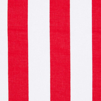 Homescapes dekorativer Vorhang Ösenvorhang Dekoschal Thick Stripes im 2er Set, rot weiss, 137 x 182