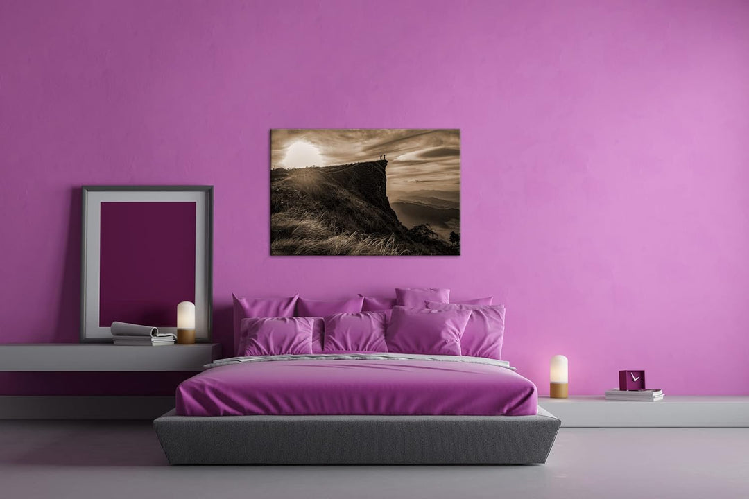 deyoli abenteuerliche Wanderung in der Landschaft Thailands Format: 80x60 als Leinwand, Effekt: Sepi