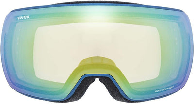 Uvex Unisex Compact V Skibrille (1er Pack) Einheitsgrösse underwater mat/green-clear, Einheitsgrösse