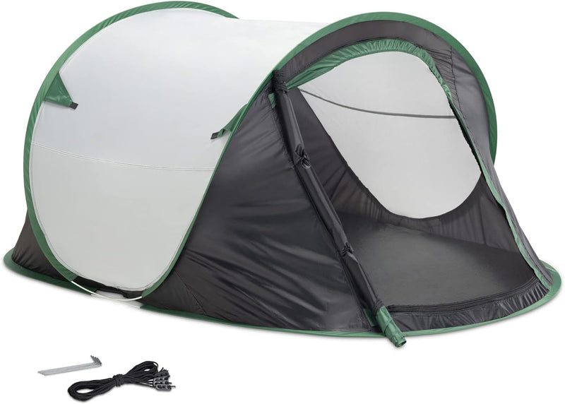 JEMIDI Pop Up Wurfzelt 2 Personen - Zelt 220x120x95cm - 2 Mann Campingzelt Trekkingzelt Strandzelt -