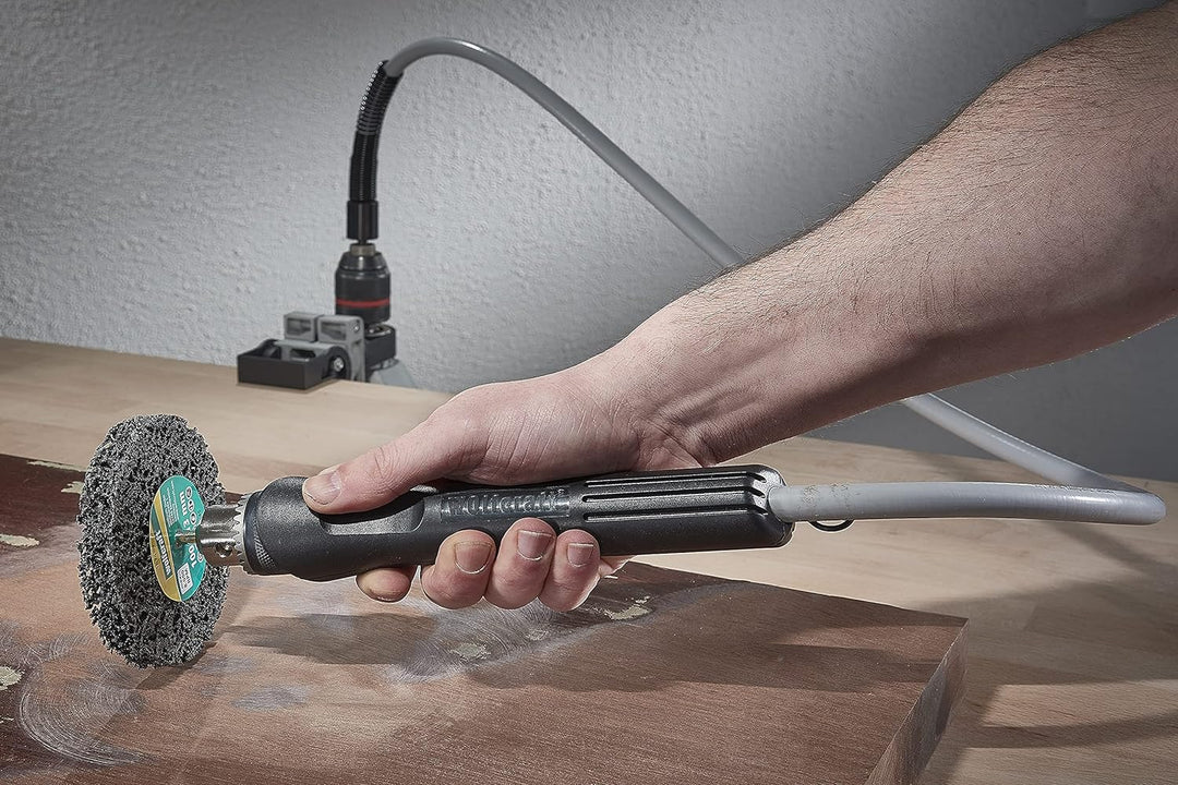 Wolfcraft 2147000 Biegsame Welle, schwere Ausführung, 3 Kugellager, Zahnkranzbohrfutter 1-10 mm, Sch