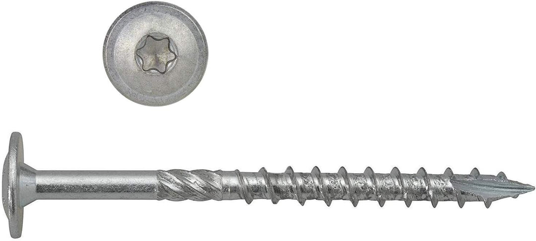 Tellerkopfschrauben 8x280 mm - 50 Stück verzinkt Holzschrauben Torx Schneidkerbe