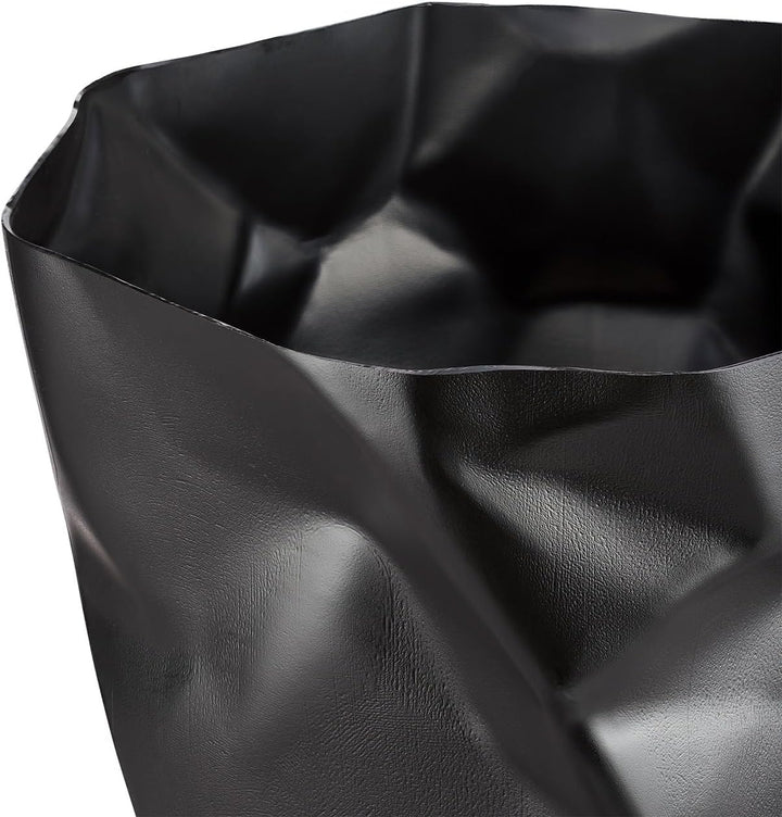 Essey Design Papierkorb, Bin Bin, Design Mülleimer für Büro und Bad schwarz, schwarz