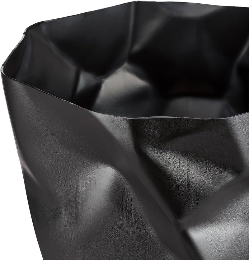 Essey Design Papierkorb, Bin Bin, Design Mülleimer für Büro und Bad schwarz, schwarz