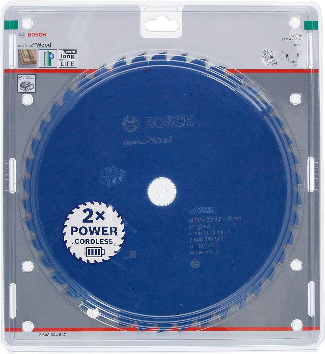Bosch Professional 1x Kreissägeblatt Expert for Wood (Holz, Sägeblatt Ø 305 x 30 x 2,2 mm, 42 Zähne,