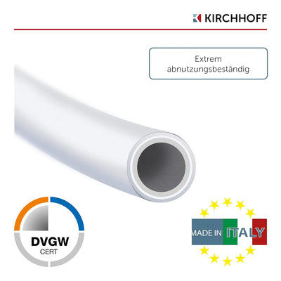 KIRCHHOFF | MSVR Rohr | 20 mm x 10 m | Aluverbundrohr | für Heizung | Fussbodenheizung | DVGW zertif