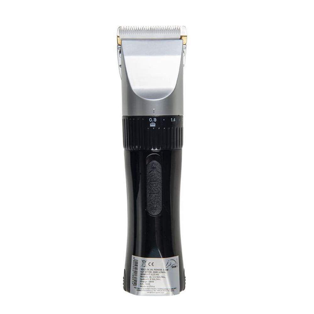 HKM Schermaschine Profi Akku, 12 Watt, 0,3 KG leicht!, Silber/schwarz