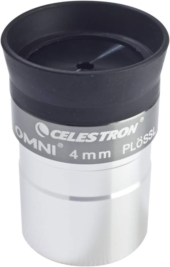 Celestron 93316 1-1/4-4 mm Omni Serie Okular, Schwarz/Silber, 4 mm