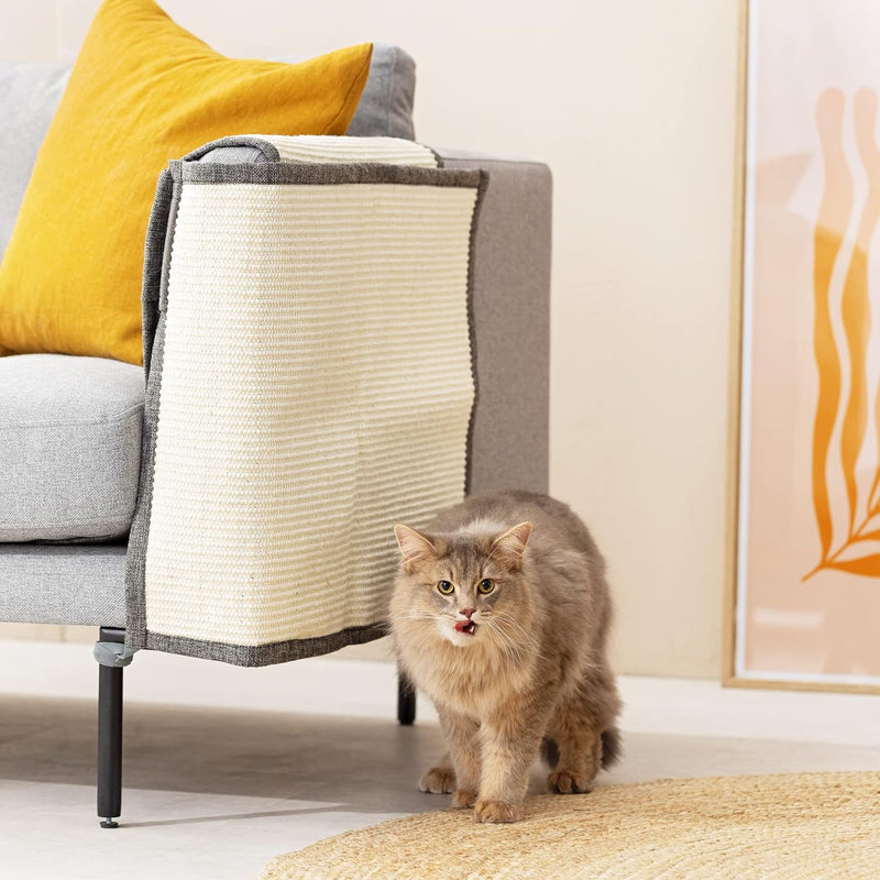 Navaris Katzen Kratzmatte Kratzschutz Sofa - Sisal Kratzteppich für Katze - Sessel Couch Katzenkratz