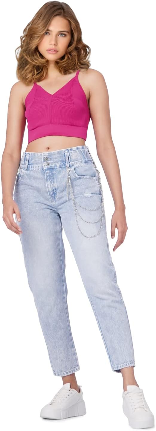 ONLY Damen Carrot High Waist Ankle Jeans Gr. 25/32 eisblau