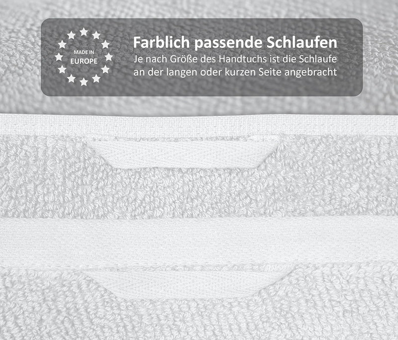 BEAUTEX Handtuch-Set Premium Frottier Sets Made in Europe, 100% Baumwolle 550g/m², Oeko-TEX Zertifiz