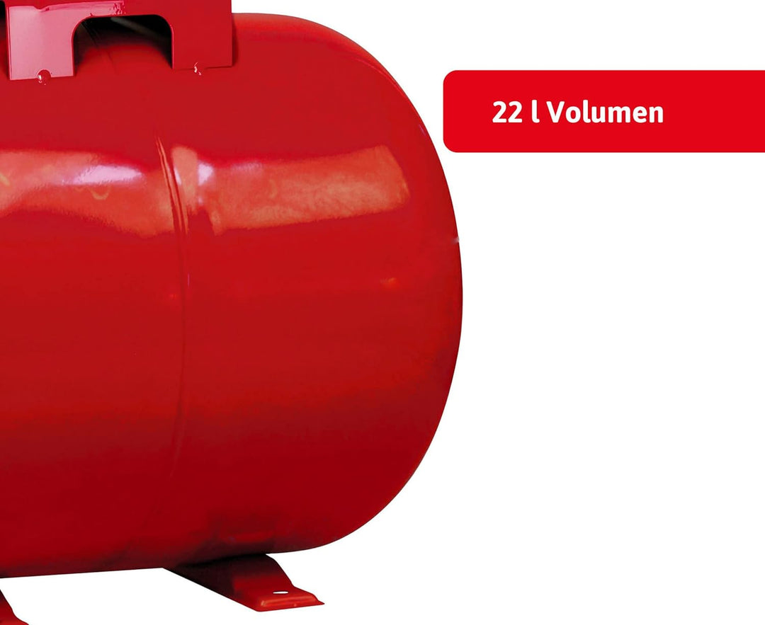 T.I.P. Druckkessel Hauswasserwerk - Membrankessel Stahl 22 Liter (Anschluss: 33,25 mm (1" Zoll AG),