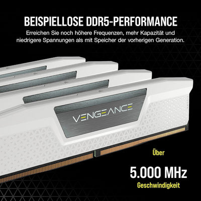 Corsair VENGEANCE DDR5 RAM 64GB (2x32GB) 6000MHz CL40 Intel XMP iCUE Kompatibel Computer Speicher -