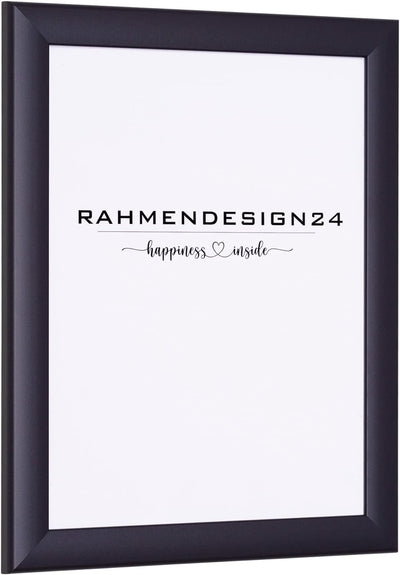 Rahmendesign24 Bilderrahmen Fiona 60x80 (POSTERFORMAT) Anthrazit Fotorahmen, Wechselrahmen, Posterra