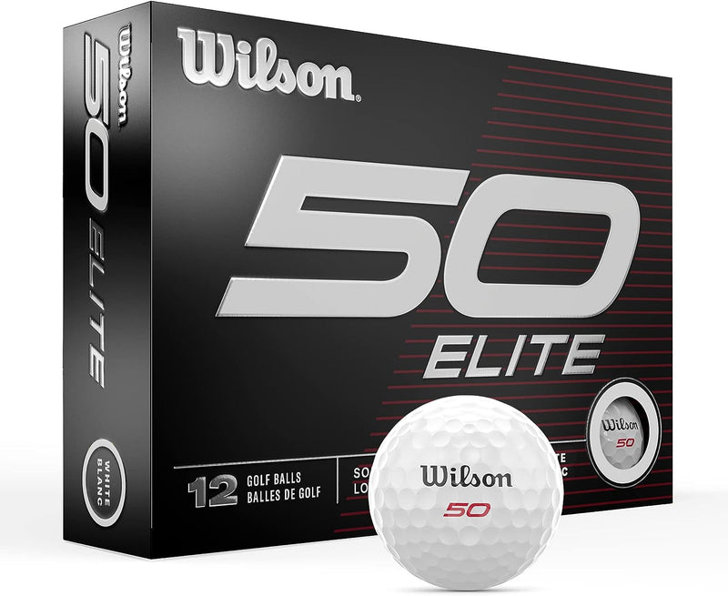 WILSON Fifty Elite Golfbälle, 12 Stück Weiss/opulenter Garten, Weiss/opulenter Garten