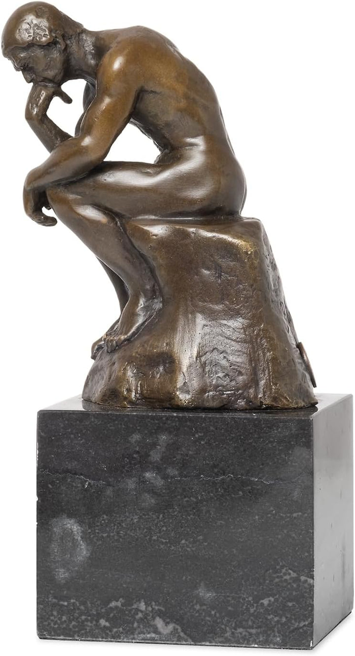 Moritz Bronzefigur Bronze Figur Statue Skulptur Denker Philosoph Psychologie H 19 cm