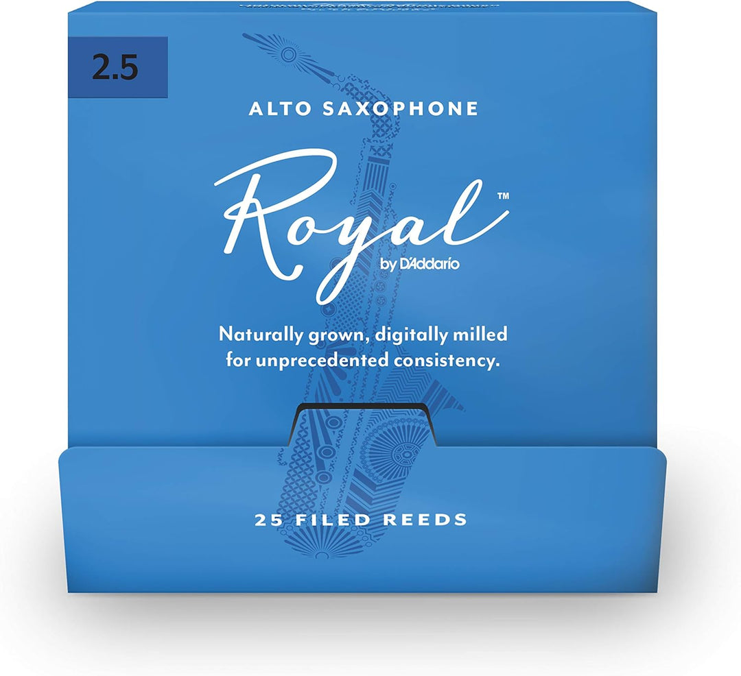 Royal by D'Addario Blätter für Altsaxophon, Stärke 2,5, 25 Stück Strength 2.5 25 Stück Single, Stren