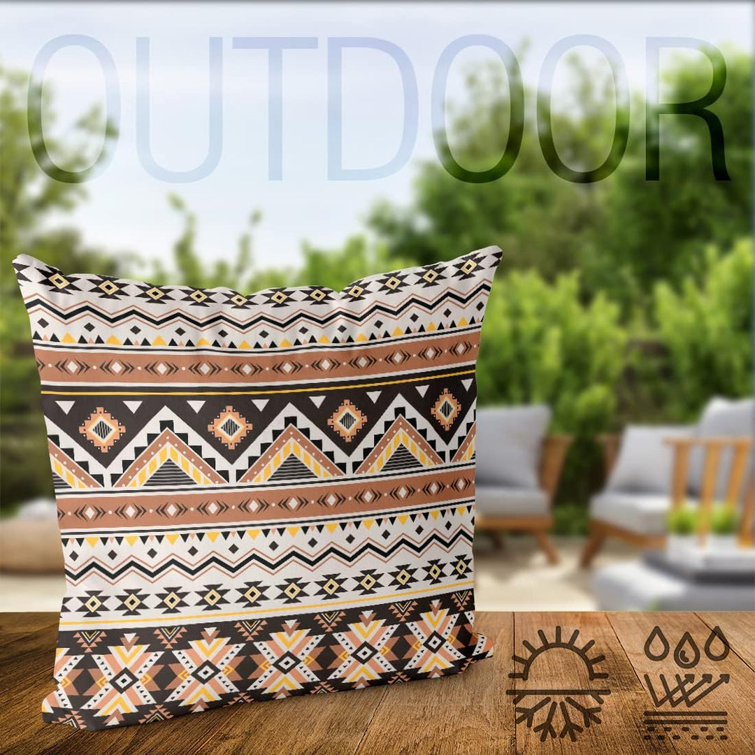 VOID Azteken Ethno Muster Kissenbezug Kissenhülle Sofakissen Kissen Deko Outdoor-Kissen Dekokissen,