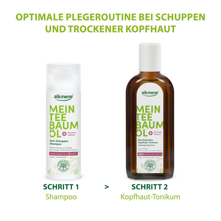 alkmene Mein Teebaumöl Kopfhaut Tonikum 6x 250 ml Juckreiz Linderung 100% bestätigt - naturreines Te