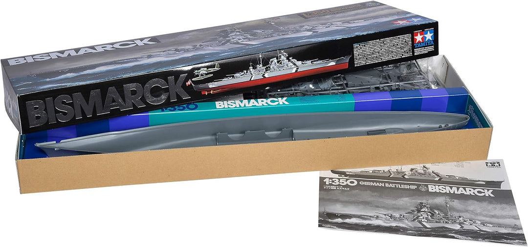 Tamiya 300078013 - 1:350 WWII Deutsches Kampfschiff Bismarck