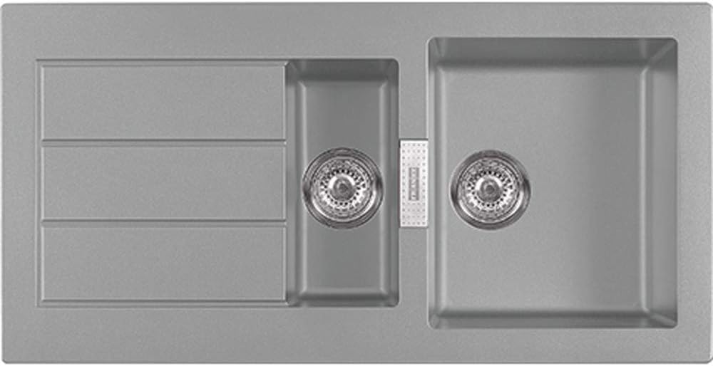 Franke Tectonite-Einbauspüle Sirius 651 114.0476.405 steingrau, Chrom