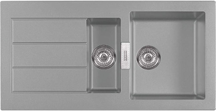 Franke Tectonite-Einbauspüle Sirius 651 114.0476.405 steingrau, Chrom